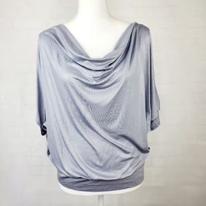 Express silver lace back top